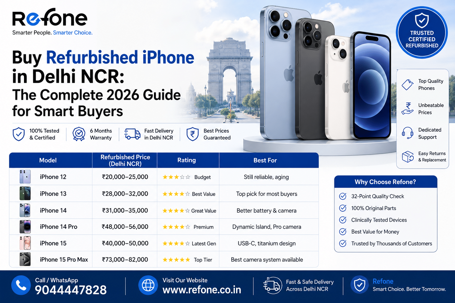 Buy Refurbished iPhone in Delhi NCR: The Complete 2026 Guide for Smart Buyers
