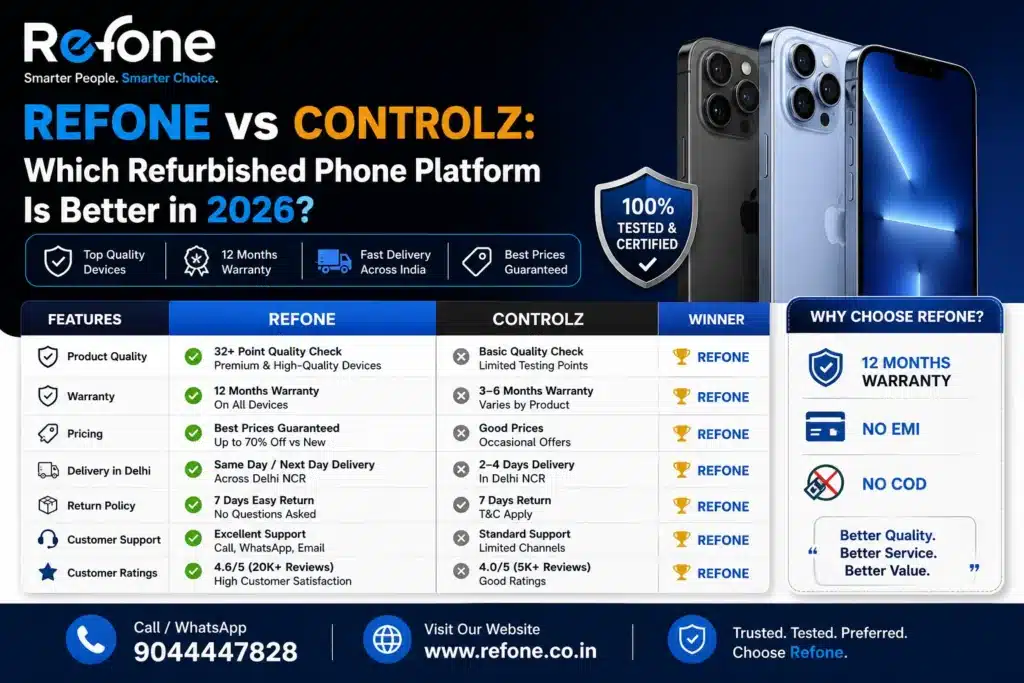 Refone vs ControlZ