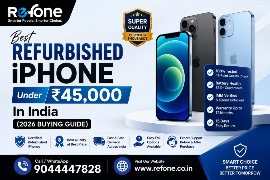 Best Refurbished iPhone Under ₹45000 In India