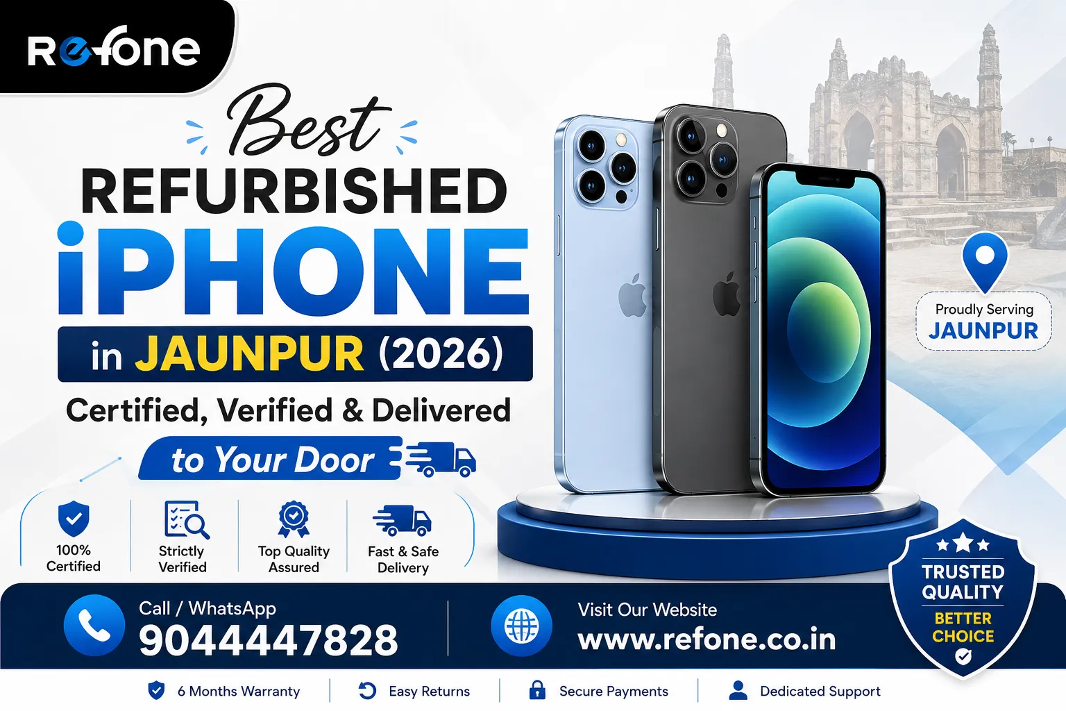 Best Refurbished iPhone in Jaunpur (2026): Certified, Verified &amp; Delivered to Your Door