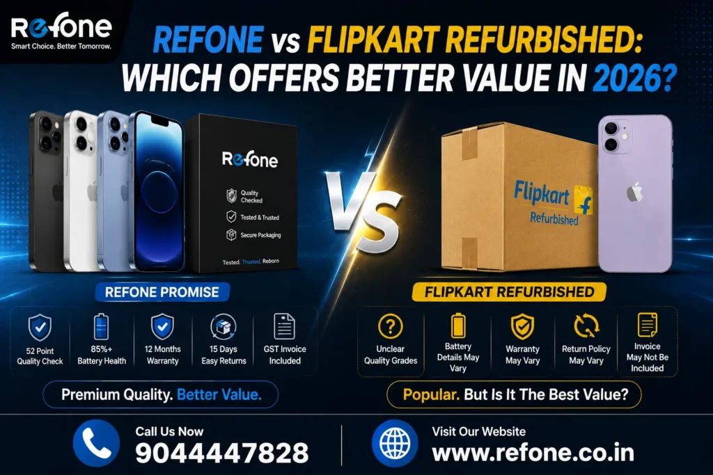 Refone vs Flipkart Refurbished