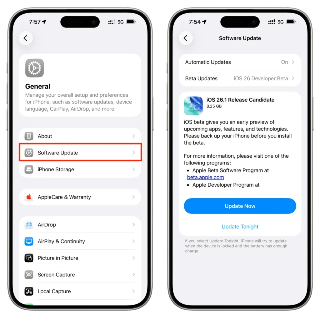 After iOS 26 Update
