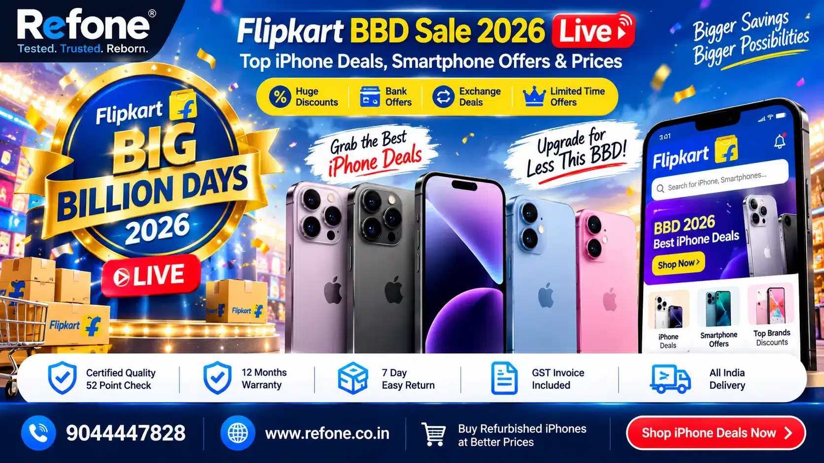 Flipkart BBD Sale 2026 Live: Top iPhone Deals, Smartphone Offers And Prices